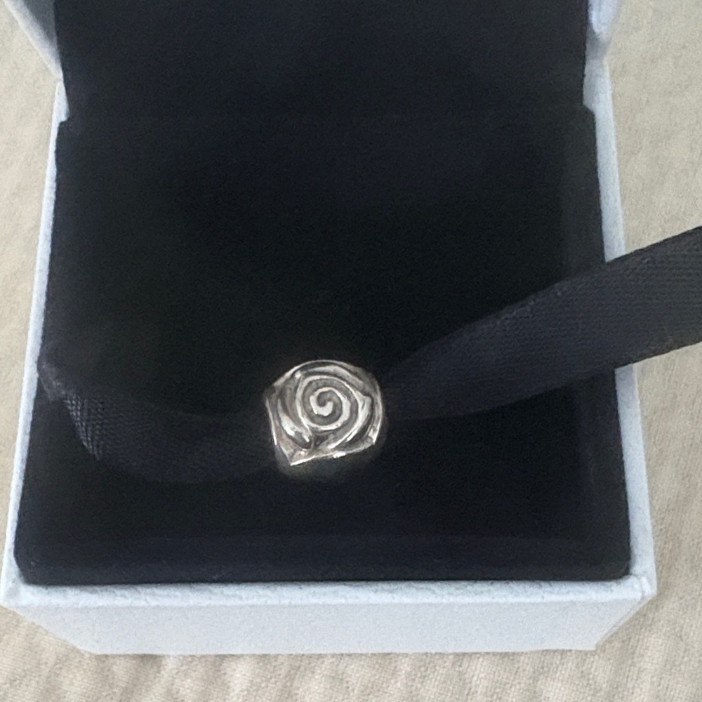 Pandora Silver Rose Charm